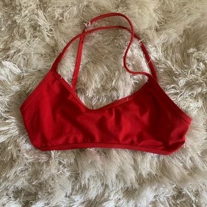 Red Jolyn Bikini Top